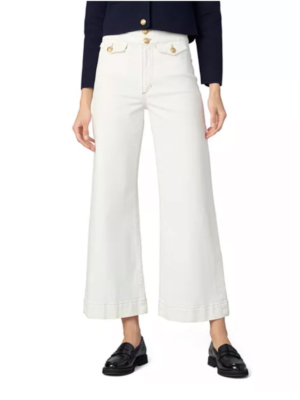 Joe's Jeans
The Ellia High Rise Wide Leg Ankle Jeans in Milk White Women 26 $198